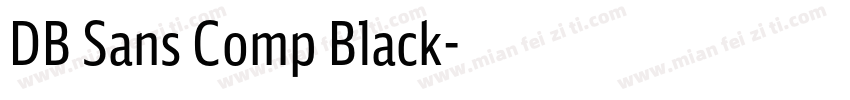 DB Sans Comp Black字体转换